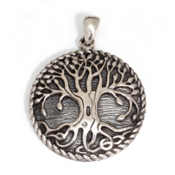 Anhänger #98393 Baum des Lebens und Kette 45 cm - Sterling Silber 925