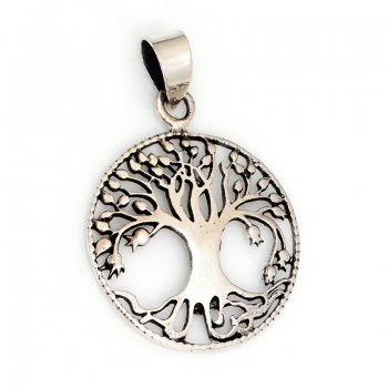 Anhänger #98445 Weltenbaum "Malus" und Kette 45 cm - Sterling Silber 925