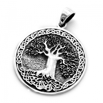Anhänger #98494 Baum des Lebens und Kette 45 cm - Sterling Silber 925
