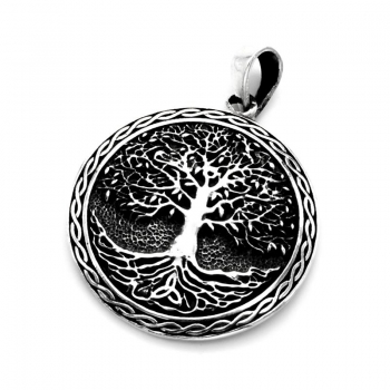 Anhänger #98495 Baum des Lebens "Tree of Life" und Kette 45 cm - Sterling Silber 925
