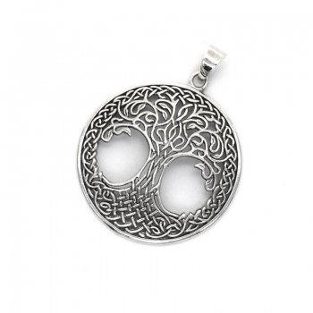 Anhänger #98496 Weltenbaum und Kette 45 cm - Sterling Silber 925