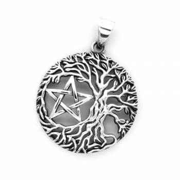 Anhänger #98503 Baum des Lebens und Kette 45 cm - Sterling Silber 925