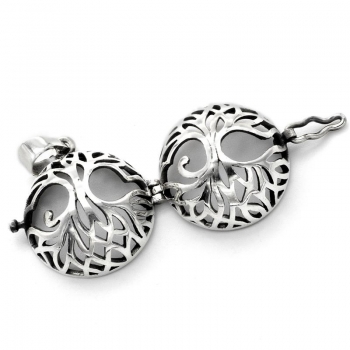 Preview: Anhänger Kugel #98532 Baum des Lebens und Kette 45 cm - Sterling Silber 925