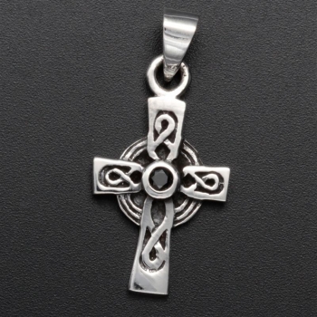 Anhänger #98533-12 Keltenkreuz und Kette 45 cm - Sterling Silber 925