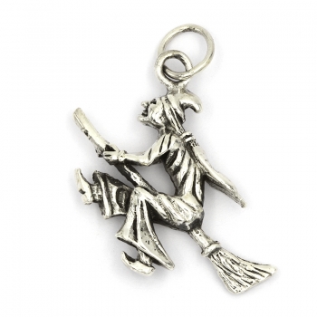 Anhänger Hexe Aglaya #98632 mit Kette 45 cm - Sterling Silber 925