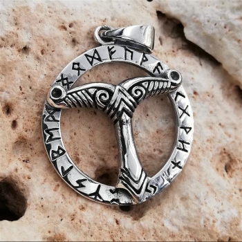 Anhänger #98721 Irminsul und Kette 45 cm - Sterling Silber 925