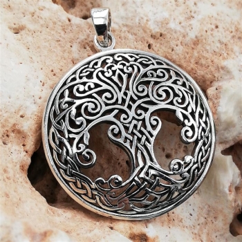 Anhänger #98755 Baum des Lebens und Kette 45 cm - Sterling Silber 925