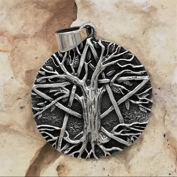 Anhänger #98756 Baum des Lebens und Kette 45 cm - Sterling Silber 925