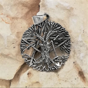 Anhänger #98757 Baum des Lebens und Kette 45 cm - Sterling Silber 925