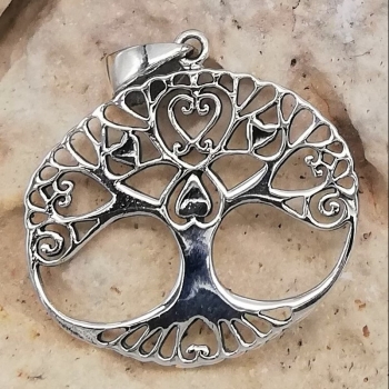Anhänger #98840 Baum des Lebens und Kette 45 cm - Sterling Silber 925