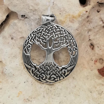 Preview: Anhänger #98868 Baum des Lebens und Kette 45 cm - Sterling Silber 925