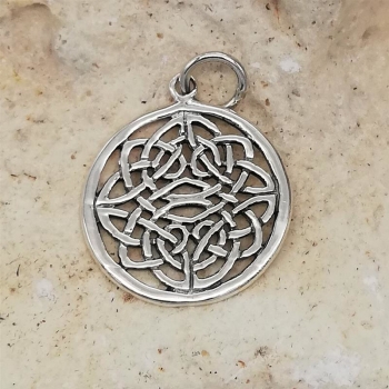 Anhänger Blumenmandala #98904 mit Kette 45 cm - Sterling Silber 925