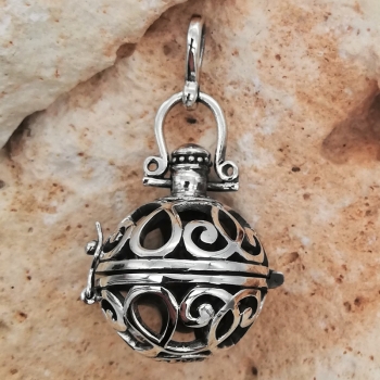 Anhänger #98943 Berberkugel und Kette 45 cm - Sterling Silber 925