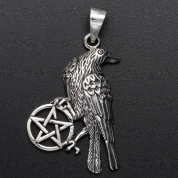 Anhänger #99008 Pentagramm und Halskette 45 cm in Sterling Silber 925 - Kopie