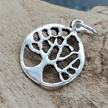 Anhänger #99099 Baum des Lebens "Machara" und Kette 45 cm - Sterling Silber 925