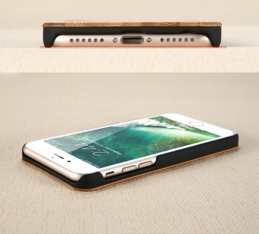 Preview: Handyhülle Massivholz Zebraholz für Handy Apple iphone XR