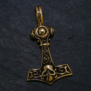 Anhänger BRA-212 Thors Hammer mit Kette 48 cm - Bronze