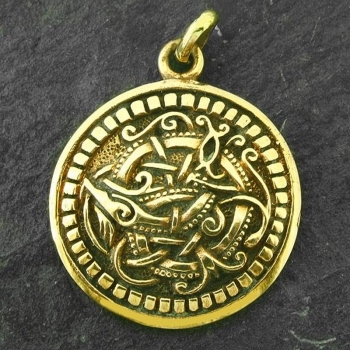 Anhänger BRA-239 Amulett mit Kette 48 cm - Bronze
