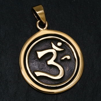 Anhänger BRA-247 Om mit Kette 48 cm - Bronze