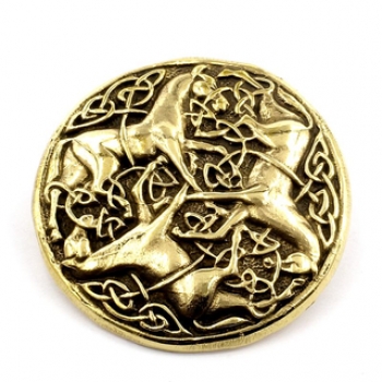 Anhänger BRA-52 Pferde mit Kette 48 cm - Bronze