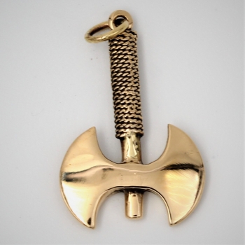 Anhänger BRA-798 Beil mit Kette 48 cm - Bronze