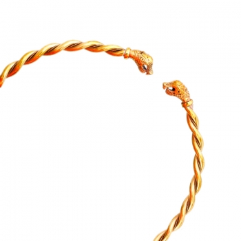 Bronze Halsreif BRK-32 für Männer Torques Drache