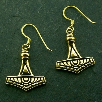 Bronze Ohrhänger BRO-21 Thors Hammer