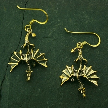 Bronze Ohrhänger BRO-7 Drachen