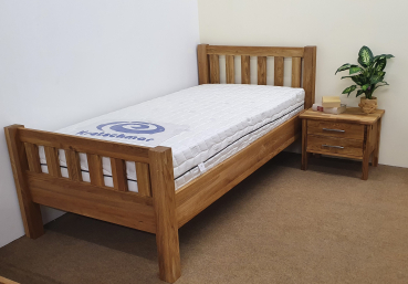 Massivholzbett William comfort Eiche massiv geölt - Format: 200 x 100 cm