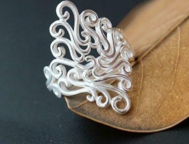 Preview: Ring iLchev® Blume++ - 925 Sterling Silber