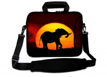 Laptoptasche Umhängetasche iLchev® - Elefant Afrika