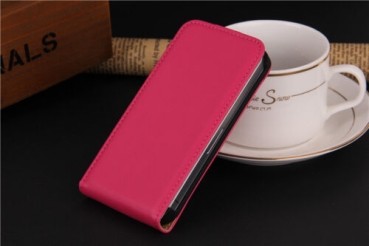 Handyhülle Handyetui Flip Case - Leder rot - Apple iphone 7/8   