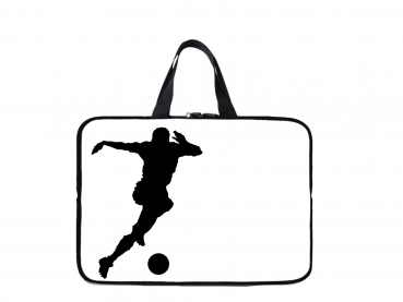 Laptoptasche Fussball Dribbling