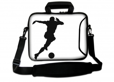 Laptoptasche Umhängetasche iLchev® - Fußball Dribbling