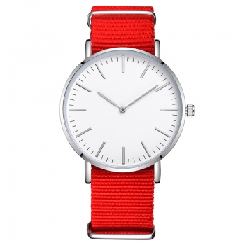 Preview: Armbanduhr Classic+ Love - Gehäuse 40 mm - Armband Nylon rot