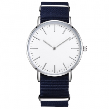 Preview: Armbanduhr Classic+ Sky - Gehäuse 40 mm - Armband Nylon blau