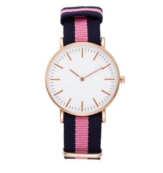 Armbanduhr Classic+ Rose Gold - Gehäuse 40 mm - Armband Nylon Hetero