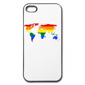 Handyhülle Plastik Weltkarte für Handy Apple iphone 4