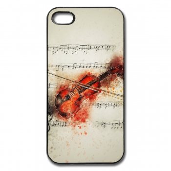 Handyhülle Plastik Violine für Handy Apple iphone 4