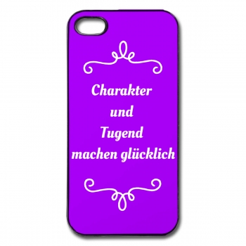 Handyhülle Plastik Charakter und Tugend....in Lila für Apple iPhone 7