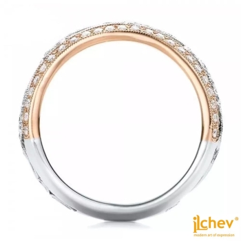 Preview: Ring iLchev® Cocktail curvy - 925 Sterling Silber mit Zirkonia