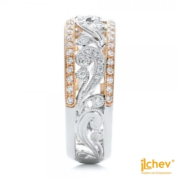 Preview: Ring iLchev® Cocktail curvy - 925 Sterling Silber mit Zirkonia