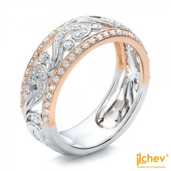 Ring iLchev® Cocktail curvy - 925 Sterling Silber mit Zirkonia