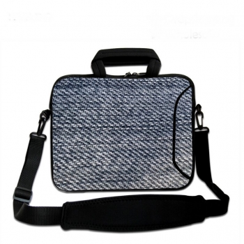 Laptoptasche Umhängetasche iLchev® - Textil Jeans blau