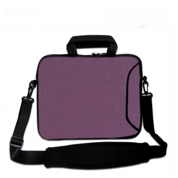 Laptoptasche Umhängetasche iLchev® - Textil Jeans lila