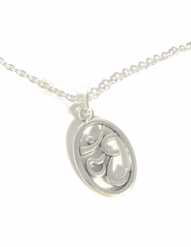 Halskette mit Anhänger #KJOM7 Om - Kette 45 cm Sterling Silber 925