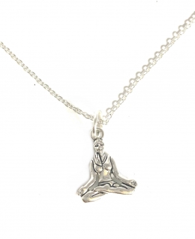 Halskette mit Anhänger # KJSI1 Siddharta - Kette 45 cm Sterling Silber 925