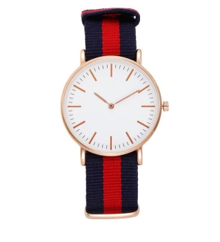 Armbanduhr Classic+ Rose Gold - Gehäuse 40 mm - Armband Nylon Kambodscha