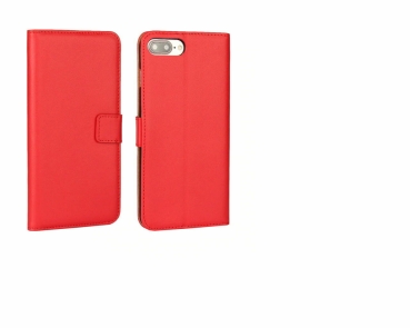 Handyhülle Schutzhülle Leder rot für iphone 7/8 plus