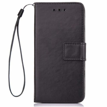 Handyhülle Handyetui mit Trageband - Leder schwarz - Apple iphone 7/8 plus